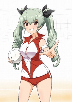 【エロ画像】ガールズ&パンツァーのエロコスプレの参考にしたくなるアンチョビのキャラクター画像