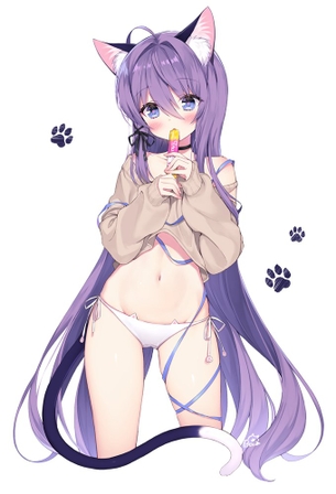 【2次】紫髪の可愛い女の子の二次エロ画像その11