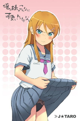 高坂桐乃の悩殺必死のセクシーポーズのエロ画像！【俺の妹がこんなに可愛いわけがない】