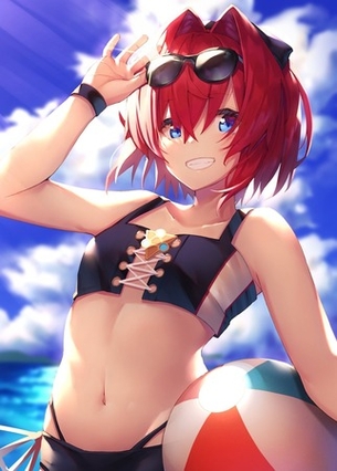 【バーチャルyoutuber】アンジュ・カトリーナの壁紙(PC・スマホ)にできそうな高画質なエロ画像