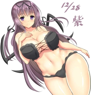 【エロ画像】紫とエッチする妄想をしたときにありがちな展開！(閃乱カグラ)