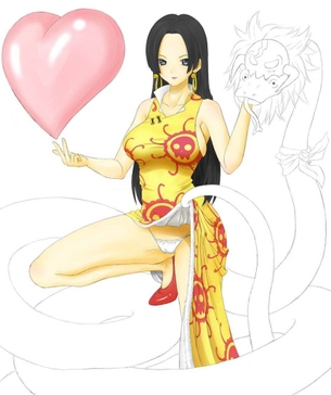 【ワンピース】二次元の世界に行ってハンコックとめっちゃハメハメしたいと思わせるエロ画像まとめ
