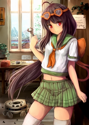 あぁ・・・私もこんな制服美少女とえっちな事がしたい人生だった・・・そんな二次元エロ画像
