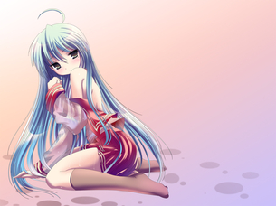 雨とか汗で全身びちょびちょ、おっぱいとか透けちゃってる二次元エロ画像