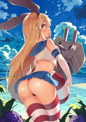 【二次】艦これ（艦隊これくしょん）の駆逐艦、ぜかましこと島風ちゃんのエロ画像まとめ！No.01【19枚】
