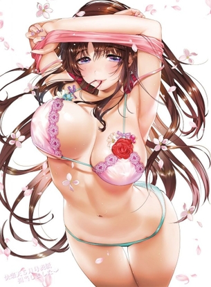 脱ぎかけのエッチな部分を奥の奥まで堪能できるエロ画像