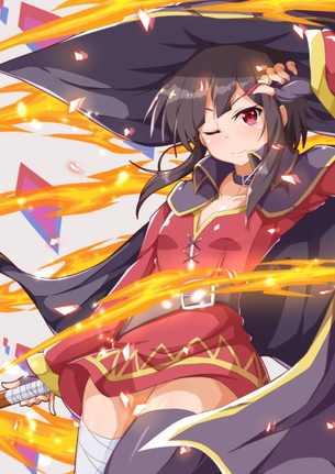 【この素晴らしい世界に祝福を！】めぐみんがオナニーしているのを想像して即抜き二次エロ画像