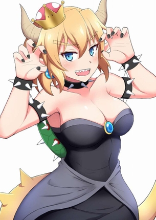 【エロ画像】スーパーマリオのエロコスプレの参考にしたくなるクッパ姫のキャラクター画像