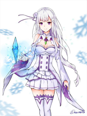 【Re:ゼロから始める異世界生活】エミリアのえっちでかわいい二次エロ画像