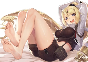思わずぺろぺろ舐めたくなっちゃう程えっちな裸足の女の子の二次元エロ画像