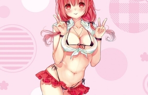 『ひなこのーと』ほぼはみ出てるムチムチのエロいマイクロビキニ姿のエロイラストグッズ！