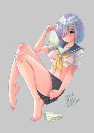 【二次】脱ぎかけのメチャシコで可愛い女の子のエッチな画像