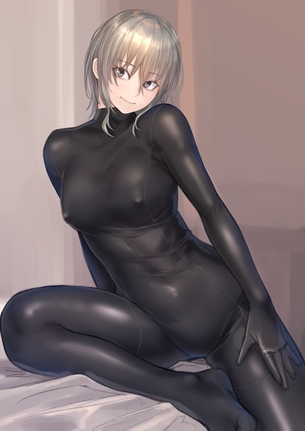 【2次】ボディスーツを着てる女の子のエロ画像