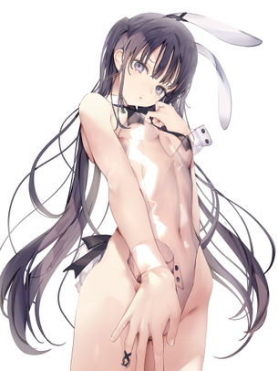 【二次】腰まで伸ばしたツインテール娘のエロ画像