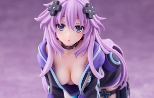 『ネプテューヌ』大人ネプテューヌの寝起き姿でおっぱい見えそうなエロフィギュア！
