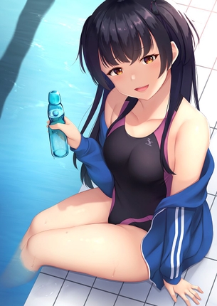 【競泳水着】水しぶきが似合う競泳水着の美少女たち