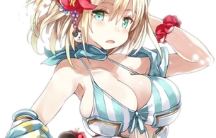 PS4版『ボーダーブレイク』エロいおっぱいの女の子のえっちな水着姿のエロ衣装！
