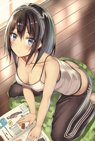 【二次】かつての夏の定番も今やルームウェアがせいぜいな“キャミソール少女”のエロ画像