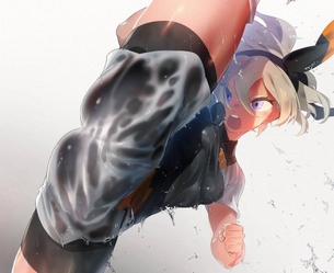 スパッツの二次フェチ画像。