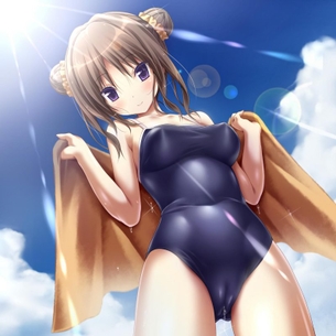 夏じゃないけどスク水少女のえっちで可愛い二次画像を貼りまくるよ！