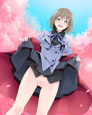 【春一番】きれいな桜とエッチな女の子のコントラスト！ その3