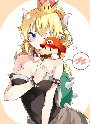 【スーパーマリオ】クッパ姫のエッチでがっつり抜けるエロ画像