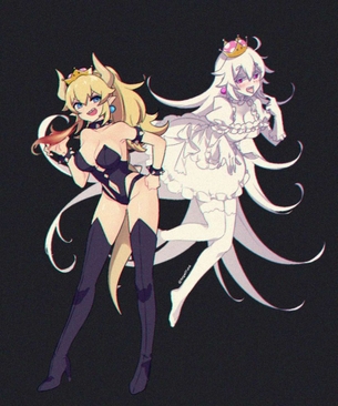 クッパ姫のオナニー姿を想像するだけでめっちゃ抜けるエロ画像【スーパーマリオ】