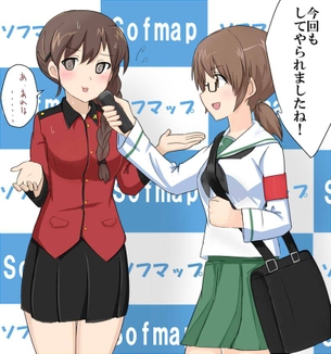 ルクリリのオナニー姿を想像するだけでめっちゃ抜けるエロ画像【ガールズ&パンツァー】
