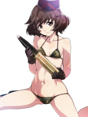 【ガールズ&パンツァー】秋山優花里のがっつりむしゃぶりつきたいおっぱいエロ画像で即抜き！