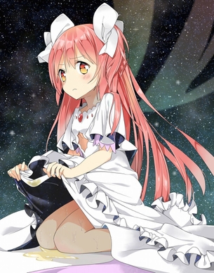 おしっこヒャッハーーー！！女の子のおまんこからゴールデンティーがあふれちゃってるえっちな二次元エロ画像