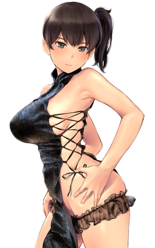 艦これの加賀さんの豊満ボディとおっぱいとかとにかくいろいろ詰まった二次元エロ画像w