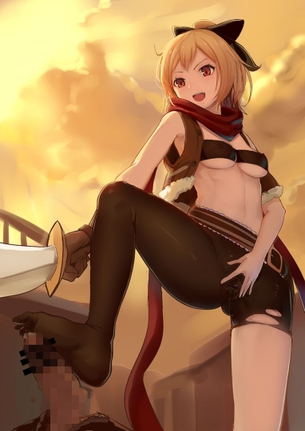 女の子の小さくて可愛い足でおちんちん踏まれたくてしょうがない変態さんのための足コキ二次元エロ画像