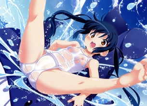 水も滴るいい女！雨とかでびしょびしょに濡れてていろいろ透けちゃってる女の子の二次元エロ画像