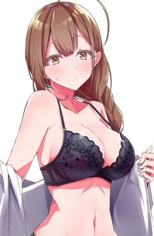 胸だけ大きくてナイスボディって納得行かない！なんでそんな巨乳なのにえっちなスタイルしてるの！って逆切れしたくなる二次元エロ画像