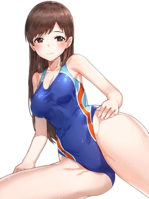 【競泳水着】着てるだけでエッチなボディーラインが出ちゃう競泳水着の美少女画像くれ その26