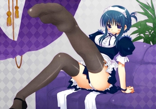 こんなえっちなメイドさんがいる金持ちライフが送りたかった二次元エロ画像