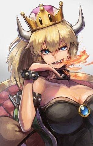 【スーパーマリオ】クッパ姫のエッチでがっつり抜けるエロ画像