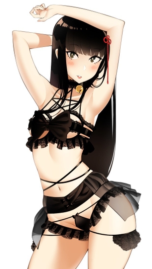 そんなえっちな下着どこで買ってるんですかwというくらいアウトな下着を着用してる女の子の二次元エロ画像