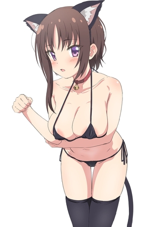 犬のように首輪をつけさせられて調教されちゃうのっていいよね・・・私もされてみたいwと思っちゃう二次元エロ画像