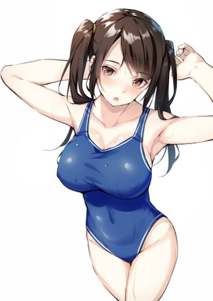 Hないたずらをしたくなる競泳水着のエロ画像