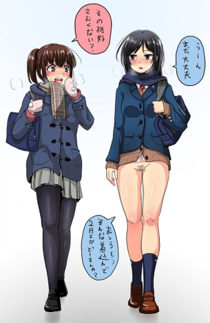 露出の二次エロ画像で抜きたい！
