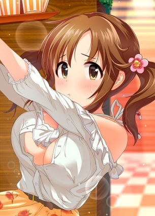 胸チラの二次エロ画像でいい夢みましょ♪