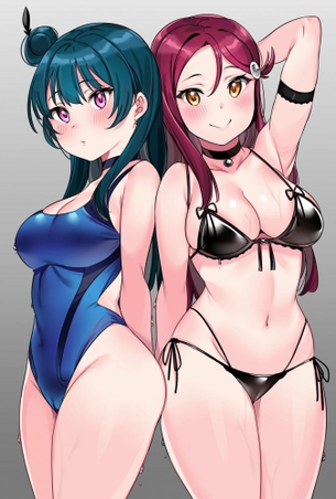 水着のエロ画像フォルダを解放していく
