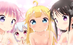 【2次】ハーレム状態で女の子に囲まれてるエロ画像その9