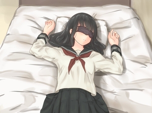 【目隠し】目隠しされて視界を奪われてる女の子 その2
