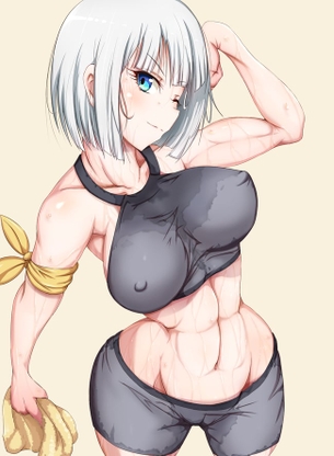 ダンベル何キロ持てる？【ジーナ・ボイド】のエロ画像