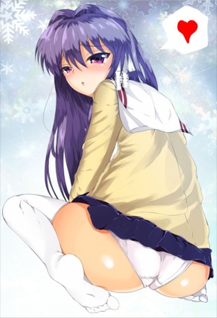 快楽に堕ちそうになってるアヘ顔の藤林杏抜けるエロ画像！【CLANNAD】