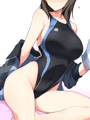 【競泳水着】着てるだけでエッチなボディーラインが出ちゃう競泳水着の美少女画像くれ その27