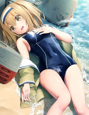 私にもあったんですよ・・・スク水着て悩殺ボディしてた時代がね！遠い日に思いをはせるスク水少女の二次元エロ画像特集！