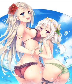 横乳がぷるんぷるんしてとっても魅力的なおっぱい二次元エロ画像
